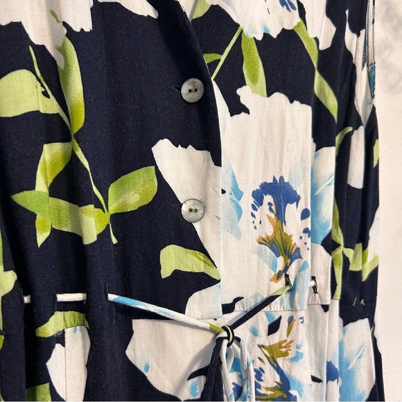 Vintage Floral Maxi Dress 100% Rayon Size 10 - Picture 5 of 6